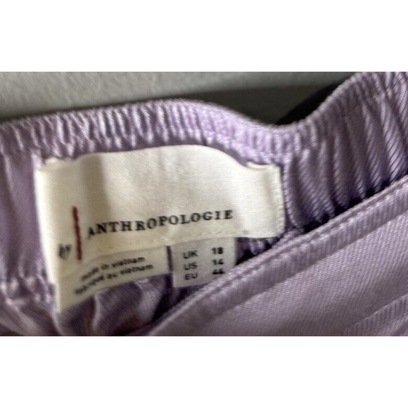 NWT: Anthropologie Lavender Cargo Wide leg pants size 14 - Picture 4 of 8